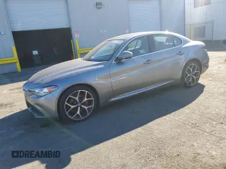 2021 Alfa Romeo Giulia Ti Sport with VIN ZARFAMBN9M7648222, listed as a Copart auction lot 42215985 with 50,861 mi miles and Salvage title. Bid and sale history available at DreamBid. Image 1.