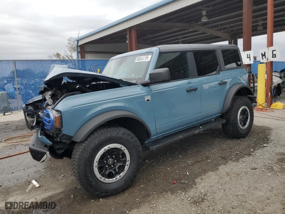 2023 Ford Bronco with VIN 1FMDE5DH1PLB44032, listed as a Copart auction lot 88653755 with 14,668 mi miles and Non Repairable. Bid and sale history available at carsss.com. Image 1.