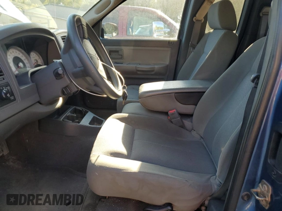 2006 Dodge Dakota SLT with VIN 1D7HW42K56S544472, listed as a Copart auction lot 73413914 with 187,616 mi miles and Salvage Title. Bid and sale history available at DreamBid. Image 7.