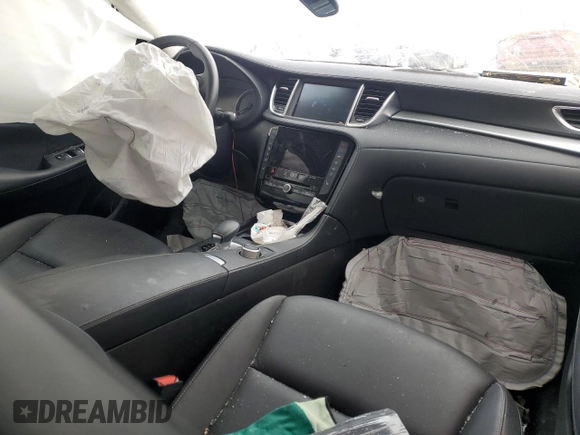2021 Infiniti QX50 Luxe with VIN 3PCAJ5BB0MF114729, listed as a Copart auction lot 45932295 with Not Provided miles and Salvage Title. Bid and sale history available at DreamBid. Image 8.