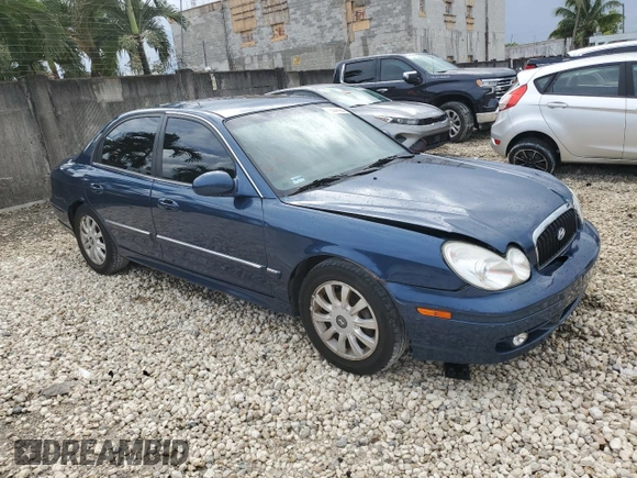 2004 Hyundai Sonata GLS with VIN KMHWF35H74A968455, listed as a Copart auction lot 78047664 with 151,930 mi miles and Salvage Title. Bid and sale history available at carsss.com. Image 4.