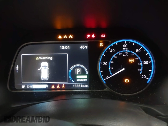 2024 Nissan LEAF S z VIN 1N4AZ1BV4RC550165, wystawiony jako IAAI lot #41577935 z przebiegiem 13 361 mil mil oraz . Historia ofert i sprzedaży dostępna na DreamBid. Obrazek 18.