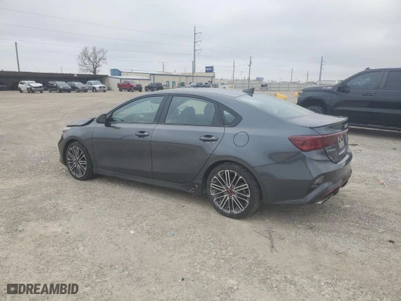 2022 Kia Forte GT with VIN 3KPF44AC0NE494566, listed as a Copart auction lot 43963585 with 41,787 mi miles and Salvage Title. Bid and sale history available at carsss.com. Image 2.
