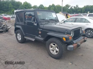 2001 Jeep Wrangler Sahara with VIN 1J4FA59S41P376079, listed as a IAAI auction lot 42739280 with 255,999 mi miles and . Bid and sale history available at DreamBid. Image 1.