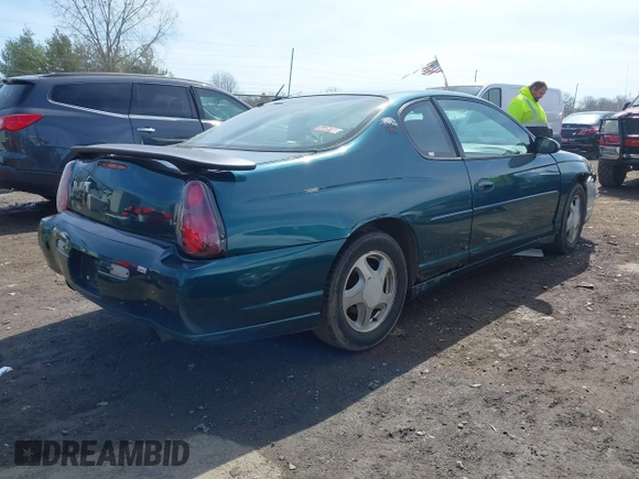 2001 Chevrolet Monte Carlo SS with VIN 2G1WX15K619171471, listed as a IAAI auction lot 41856221 with 255,666 mi miles. Bid and sale history available at carsss.com. Image 4.