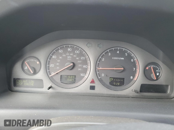 2002 Volvo V70 with VIN YV1SW58D121195061, listed as a Copart auction lot 77491824 with 141,689 mi miles and Salvage Title. Bid and sale history available at DreamBid. Image 9.