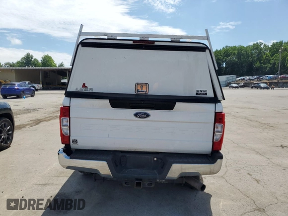 2021 Ford F-250 XL with VIN 1FT7X2BN7MED02683, listed as a Copart auction lot 62526155 with Not provided miles and Salvage title. Bid and sale history available at DreamBid. Image 6.