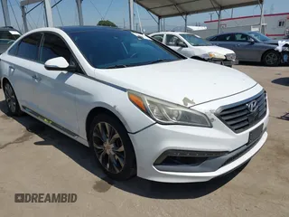 2015 Hyundai Sonata Sport with VIN 5NPE34ABXFH195251, listed as a IAAI auction lot 42002496 with 142,381 mi miles and . Bid and sale history available at carsss.com. Image 1.