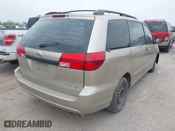 2005 Toyota Sienna CE with VIN 5TDZA23C55S375621, listed as a IAAI auction lot 41921415 with 257,259 mi miles. Bid and sale history available at carsss.com. Image 4.