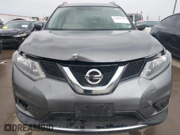 2016 Nissan Rogue SV with VIN KNMAT2MV5GP688589, listed as a IAAI auction lot 41285116 with 87,142 mi miles. Bid and sale history available at carsss.com. Image 6.