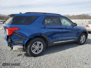 2022 Ford Explorer XLT with VIN 1FMSK8DH7NGB90777, listed as a Copart auction lot 45590515 with 28,710 mi miles and Salvage Title. Bid and sale history available at carsss.com. Image 3.
