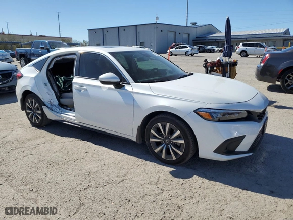 2024 Honda Civic Hatchback EX-L with VIN 19XFL1H74RE010690, listed as a Copart auction lot 45589855 with 13,435 mi miles and Salvage Title. Bid and sale history available at carsss.com. Image 4.