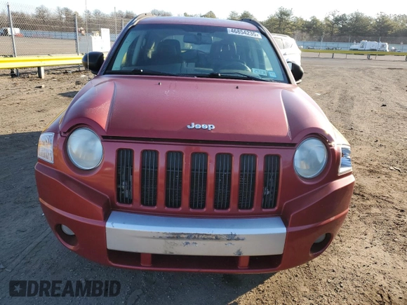 2007 Jeep Compass Limited with VIN 1J8FF57W27D199368, listed as a Copart auction lot 46854235 with 170,540 mi miles and Clean Title. Bid and sale history available at carsss.com. Image 5.