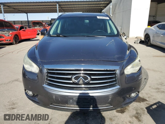 2013 Infiniti JX35 with VIN 5N1AL0MM9DC307014, listed as a Copart auction lot 55523725 with 225,160 mi miles and Salvage Title. Bid and sale history available at DreamBid. Image 5.