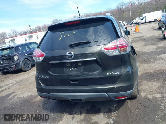 2016 Nissan Rogue SV with VIN KNMAT2MV0GP644922, listed as a IAAI auction lot 41881055 with 118,703 mi miles. Bid and sale history available at carsss.com. Image 16.