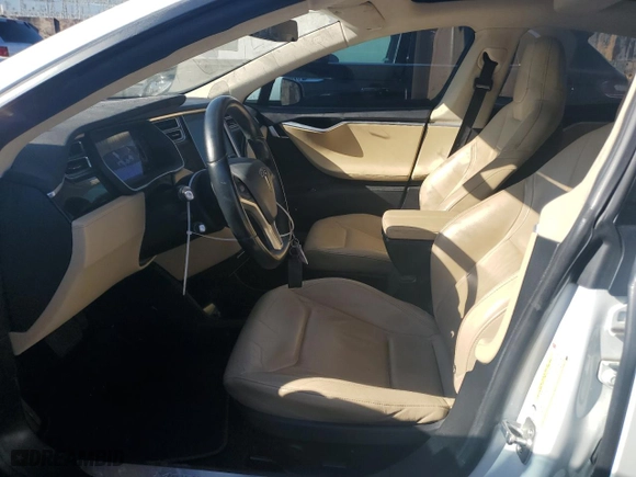 2015 Tesla Model S 85 kWh Battery with VIN 5YJSA1S1XFF097901, listed as a Copart auction lot 84973904 with 104,636 mi miles and Salvage Title. Bid and sale history available at carsss.com. Image 7.