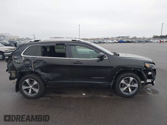 2019 Jeep Cherokee Limited with VIN 1C4PJMDX7KD418271, listed as a IAAI auction lot 41679371 with 53,914 mi miles. Bid and sale history available at carsss.com. Image 14.