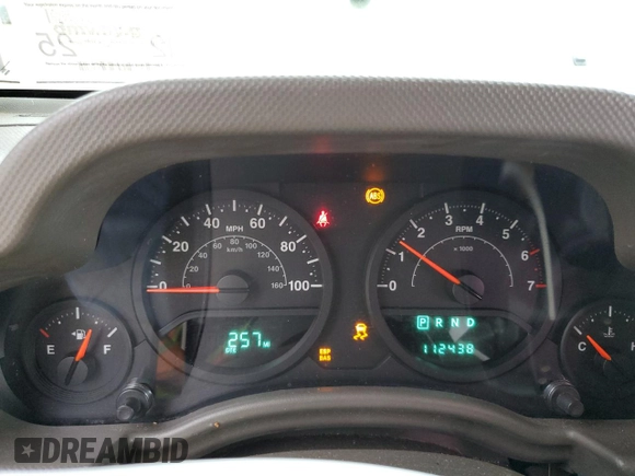 2008 Jeep Wrangler X with VIN 1J4FA24188L638183, listed as a Copart auction lot 56112955 with 112,438 mi miles and Salvage title. Bid and sale history available at DreamBid. Image 9.