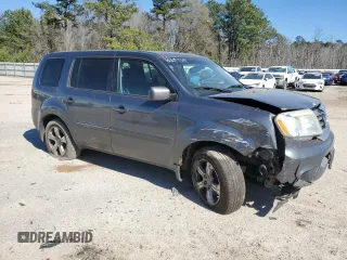 2012 Honda Pilot EX-L with VIN 5FNYF4H64CB035969, listed as a Copart auction lot 47295355 with 0 mi miles and Salvage Title. Bid and sale history available at carsss.com. Image 4.