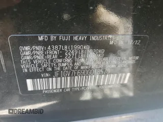 2013 Subaru Impreza Sedan WRX WRX with VIN JF1GV7F69DG018570, listed as a Copart auction lot 48447574 with 80,799 mi miles and Salvage Title. Bid and sale history available at carsss.com. Image 12.