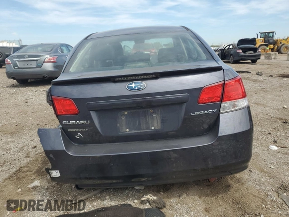 2013 Subaru Legacy Premium with VIN 4S3BMCC62D3046240, listed as a Copart auction lot 56543735 with 186,248 mi miles and Salvage title. Bid and sale history available at DreamBid. Image 6.