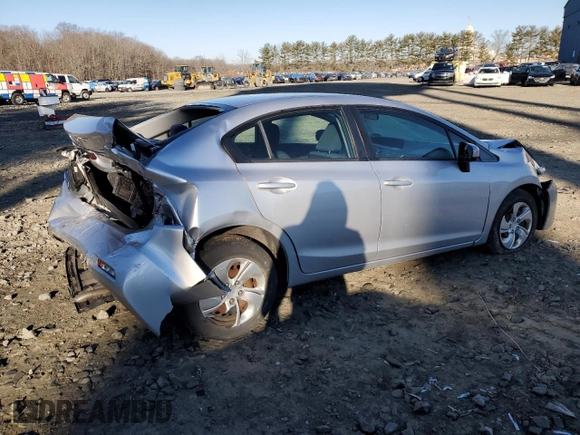 2015 Honda Civic LX with VIN 19XFB2F56FE272295, listed as a Copart auction lot 51775075 with 68,101 mi miles and Salvage Title. Bid and sale history available at carsss.com. Image 3.