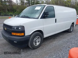 2019 Chevrolet Express Cargo Van with VIN 1GCZGHFG7K1209948, listed as a IAAI auction lot 42038244 with 249,167 mi miles. Bid and sale history available at carsss.com. Image 2.