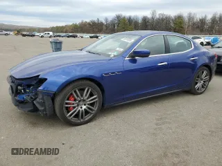 2017 Maserati Ghibli S Q4 z VIN ZAM57RTS5H1196487, wystawiony jako Copart lot #50914965 z przebiegiem 59 196 mil mil oraz Szkody całkowita. Historia ofert i sprzedaży dostępna na DreamBid. Obrazek 1.