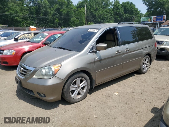 2008 Honda Odyssey Touring z VIN 5FNRL38968B025520, wystawiony jako Copart lot #60799645 z przebiegiem 116 592 mil mil oraz Szkoda całkowita • Salvage title. Historia ofert i sprzedaży dostępna na DreamBid. Obrazek 1.