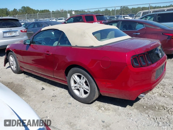 2014 Ford Mustang V6 with VIN 1ZVBP8EM8E5322665, listed as a IAAI auction lot 41817768 with 97,405 mi miles. Bid and sale history available at carsss.com. Image 3.