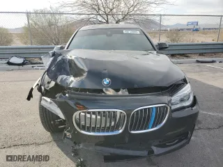 2015 BMW 7 Series 750Li with VIN WBAYE8C59FD781898, listed as a Copart auction lot 48712885 with 0 mi miles and Salvage Title. Bid and sale history available at carsss.com. Image 5.