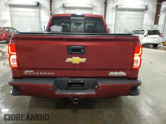 2016 Chevrolet Silverado 1500 High Country with VIN 3GCUKTEC8GG329373, listed as a Copart auction lot 43365855 with 110,562 mi miles and Salvage Title. Bid and sale history available at DreamBid. Image 6.