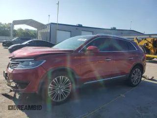 2016 Lincoln MKX Reserve with VIN 2LMPJ6LR1GBL55454, listed as a Copart auction lot 61986595 with 68,892 mi miles and Salvage title. Bid and sale history available at DreamBid. Image 1.