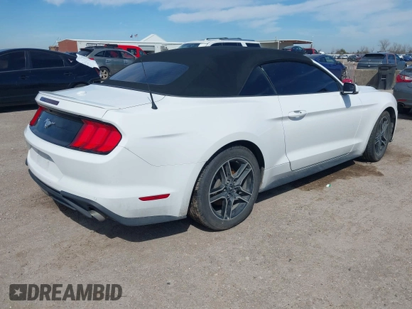 2018 Ford Mustang EcoBoost Premium with VIN 1FATP8UH0J5145296, listed as a IAAI auction lot 41639944 with 72,430 mi miles and . Bid and sale history available at carsss.com. Image 4.