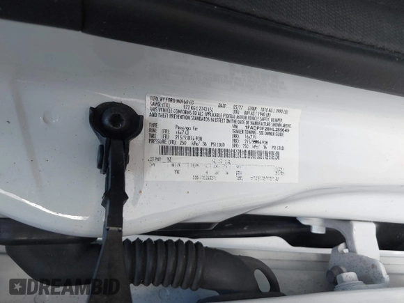 2017 Ford Focus SE with VIN 1FADP3F28HL285649, listed as a IAAI auction lot 39718289 with 118,366 mi miles and . Bid and sale history available at DreamBid. Image 9.