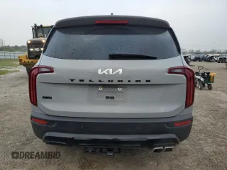 2022 Kia Telluride EX with VIN 5XYP3DHC4NG243033, listed as a Copart auction lot 49162145 with 57,665 mi miles and Salvage Title. Bid and sale history available at carsss.com. Image 6.