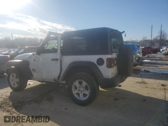 2022 Jeep Wrangler Sport with VIN 1C4HJXAGXNW200621, listed as a Copart auction lot 88113035 with 47,780 mi miles and Salvage Title. Bid and sale history available at DreamBid. Image 2.