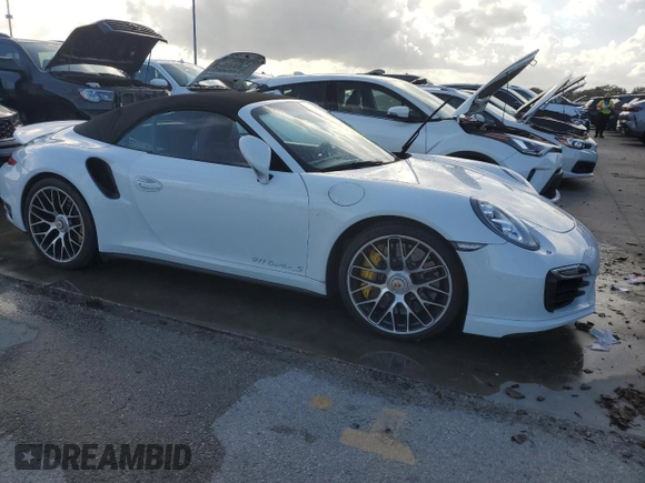 2016 Porsche 911 Turbo S with VIN WP0CD2A9XGS178233, listed as a Copart auction lot 75118664 with 41,481 mi miles and Salvage Title. Bid and sale history available at DreamBid. Image 4.