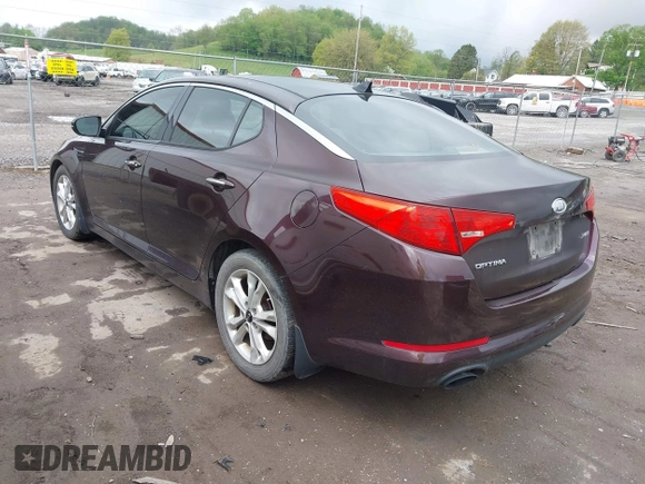 2011 Kia Optima EX with VIN KNAGN4A69B5148919, listed as a IAAI auction lot 42133805 with 112,114 mi miles and . Bid and sale history available at carsss.com. Image 3.