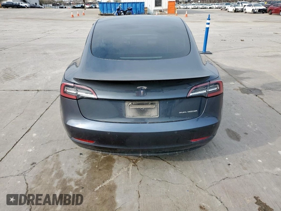 2021 Tesla Model 3 Performance with VIN 5YJ3E1EC5MF850673, listed as a Copart auction lot 47560665 with 96,950 mi miles and Salvage Title. Bid and sale history available at DreamBid. Image 6.