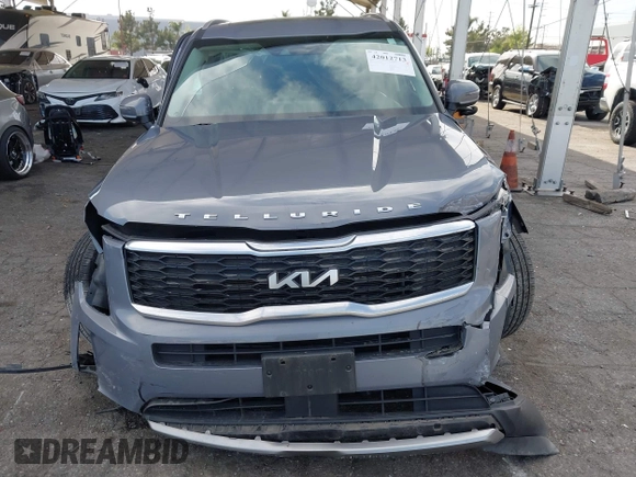 2022 Kia Telluride S with VIN 5XYP6DHC4NG205678, listed as a IAAI auction lot 42012713 with 56,783 mi miles and . Bid and sale history available at DreamBid. Image 6.