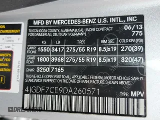 2013 Mercedes-Benz GL-Class GL 450 with VIN 4JGDF7CE9DA260571, listed as a Copart auction lot 54621625 with 129,060 mi miles and Clean Title. Bid and sale history available at carsss.com. Image 13.