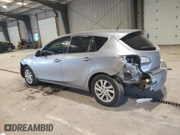 2012 Mazda 3 i Touring with VIN JM1BL1L8XC1605598, listed as a Copart auction lot 57154255 with 94,076 mi miles and Salvage title. Bid and sale history available at DreamBid. Image 2.