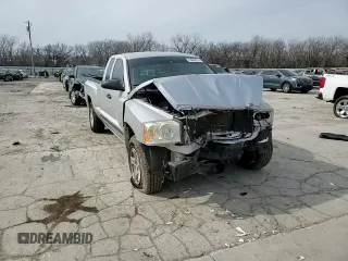 2006 Dodge Dakota SLT with VIN 1D7HE42K86S516698, listed as a Copart auction lot 45666515 with 47,013 mi miles and Salvage Title. Bid and sale history available at carsss.com. Image 10.
