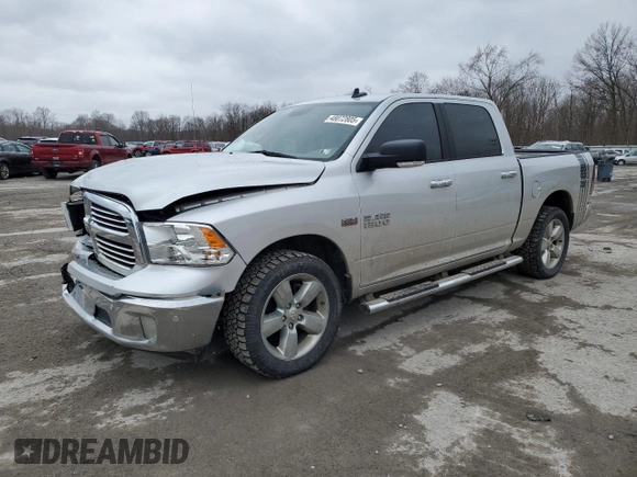 2018 Ram 1500 Big Horn with VIN 3C6RR7LTXJG129752, listed as a Copart auction lot 48072805 with 100,272 mi miles and Salvage Title. Bid and sale history available at carsss.com. Image 1.