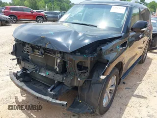 2017 Infiniti QX80 with VIN JN8AZ2NF8H9642741, listed as a IAAI auction lot 42563237 with 156,707 mi miles and . Bid and sale history available at DreamBid. Image 6.