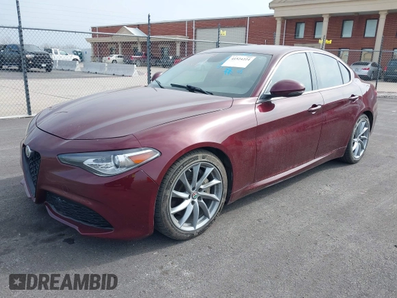2018 Alfa Romeo Giulia with VIN ZARFAEBN8J7566581, listed as a IAAI auction lot 41524224 with 56,863 mi miles. Bid and sale history available at carsss.com. Image 18.