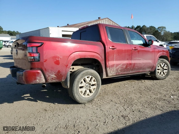 2023 Nissan Frontier SV with VIN 1N6ED1EJ9PN627646, listed as a Copart auction lot 75846884 with 58,597 mi miles and Salvage Title. Bid and sale history available at carsss.com. Image 3.