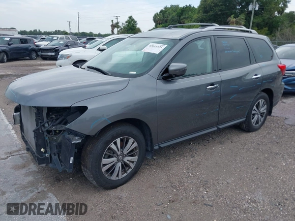 2018 Nissan Pathfinder S with VIN 5N1DR2MN5JC657803, listed as a IAAI auction lot 42051833 with 192,355 mi miles and . Bid and sale history available at DreamBid. Image 2.