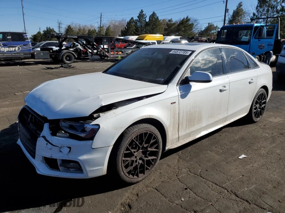2016 Audi A4 Premium with VIN WAUBFAFL7GN013787, listed as a Copart auction lot 44572705 with 97,494 mi miles and Salvage Title. Bid and sale history available at carsss.com. Image 1.